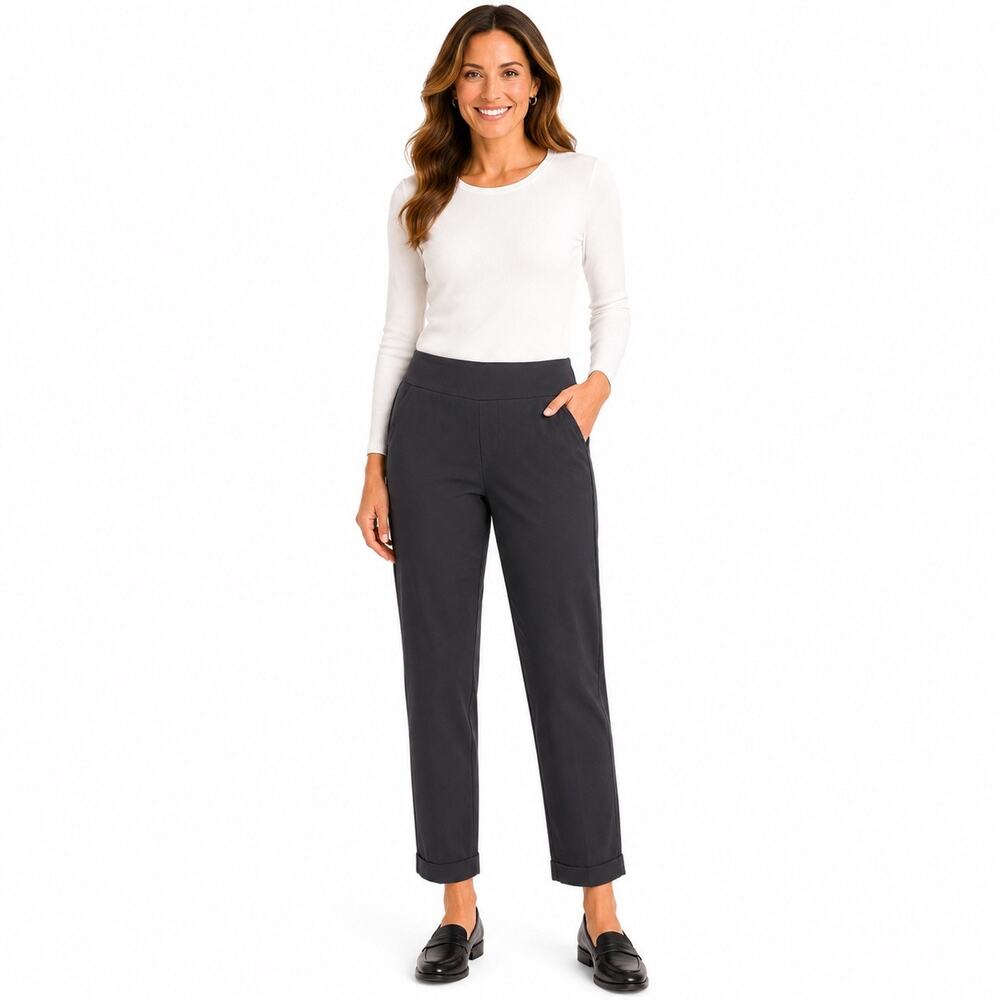 Tribal Women’s Size 12 Dark Gray Straight Leg Ankle Pants